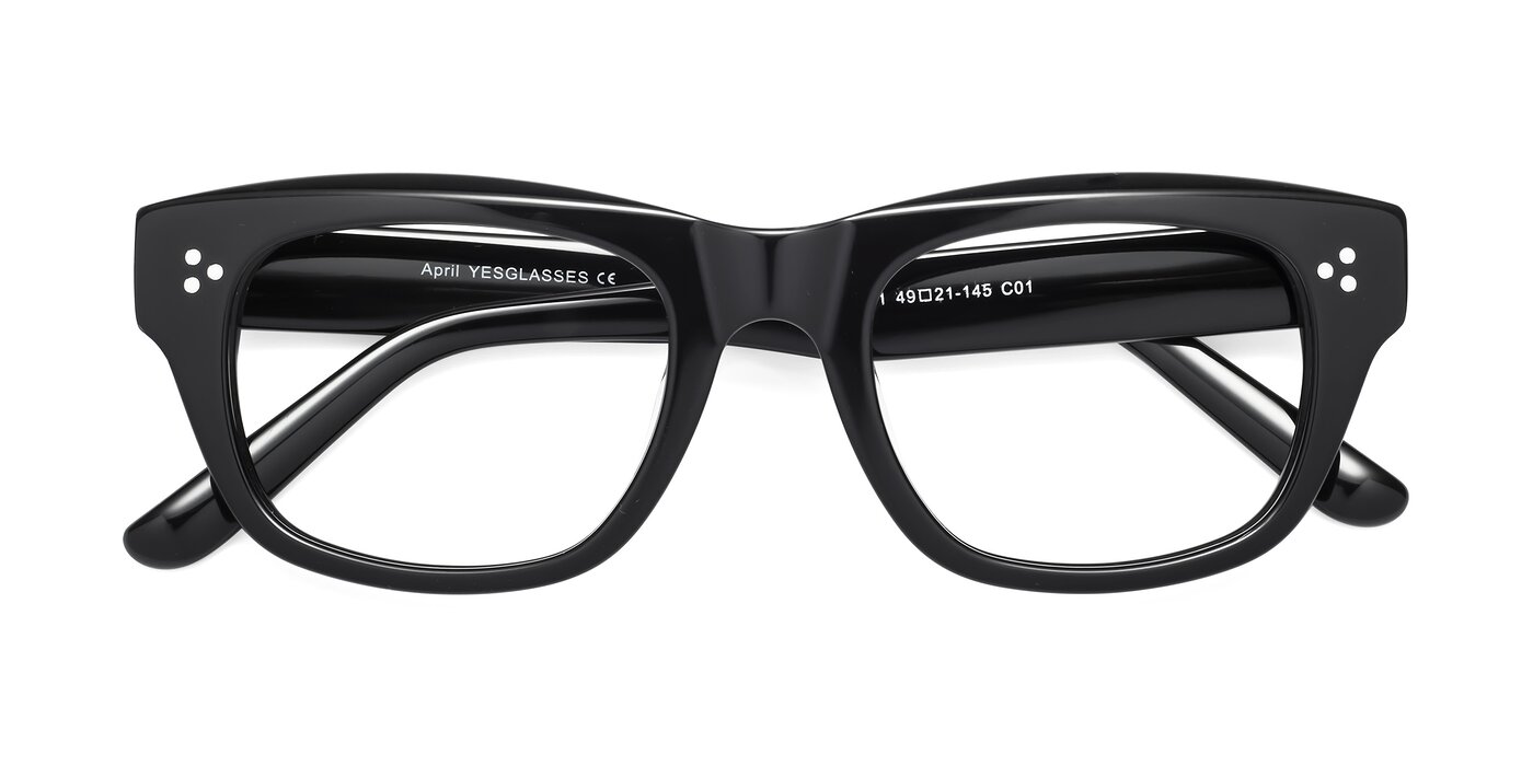 April - Black Eyeglasses