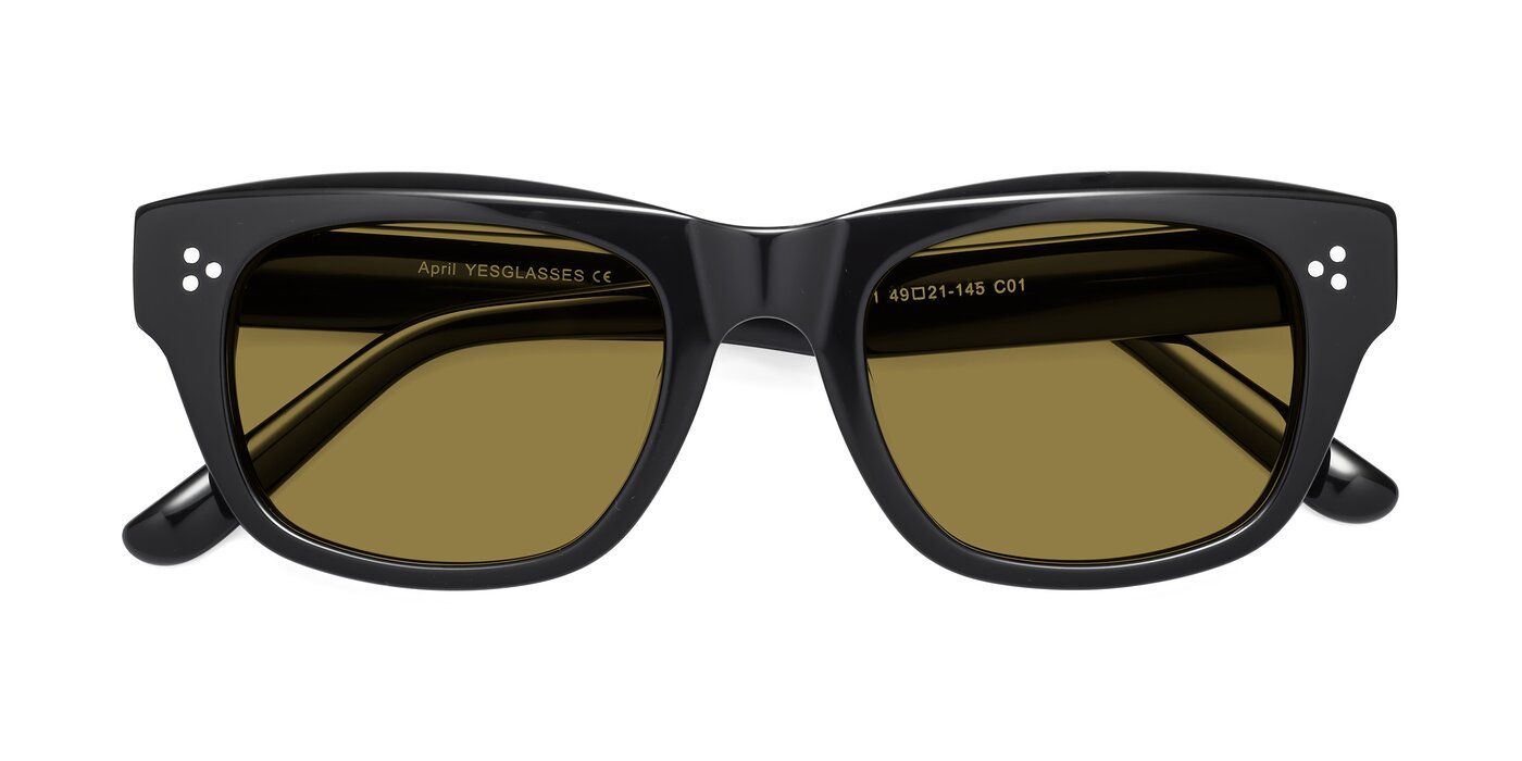 April - Black Polarized Sunglasses