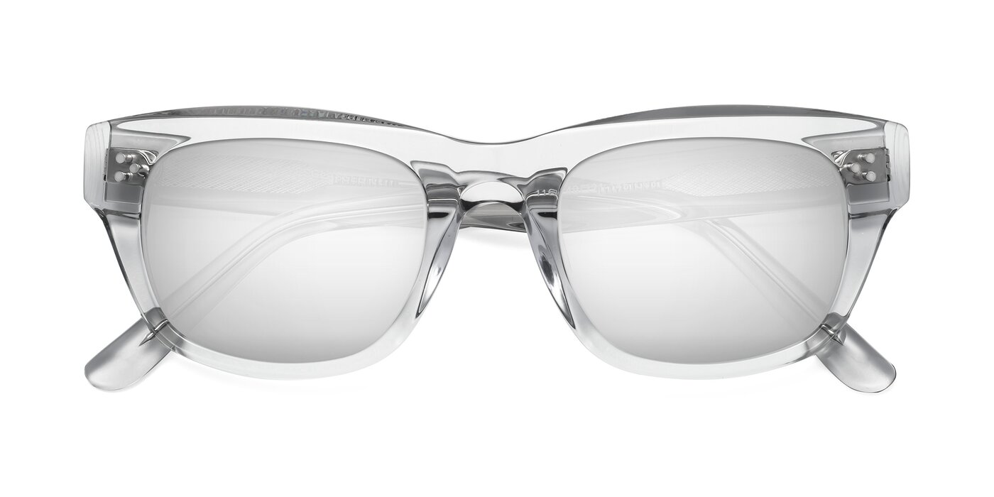 April - Clear Flash Mirrored Sunglasses