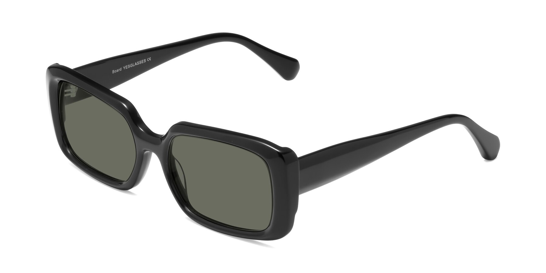 Angle of Board in Black with Gray Polarized Lenses