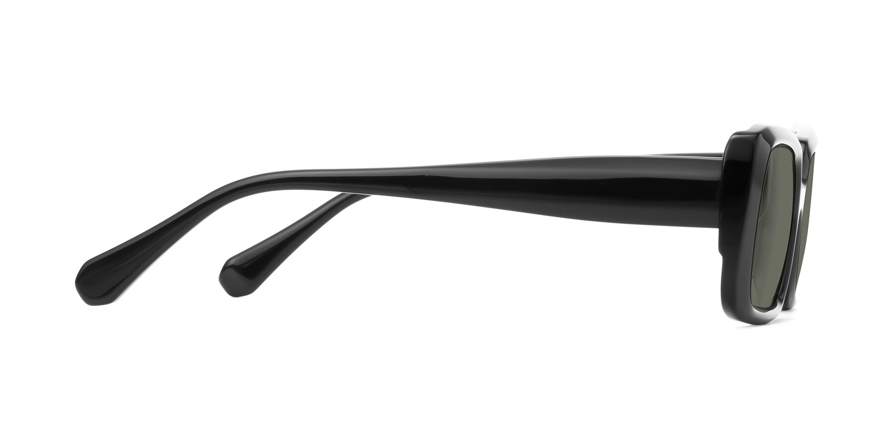Side of Board in Black with Gray Polarized Lenses