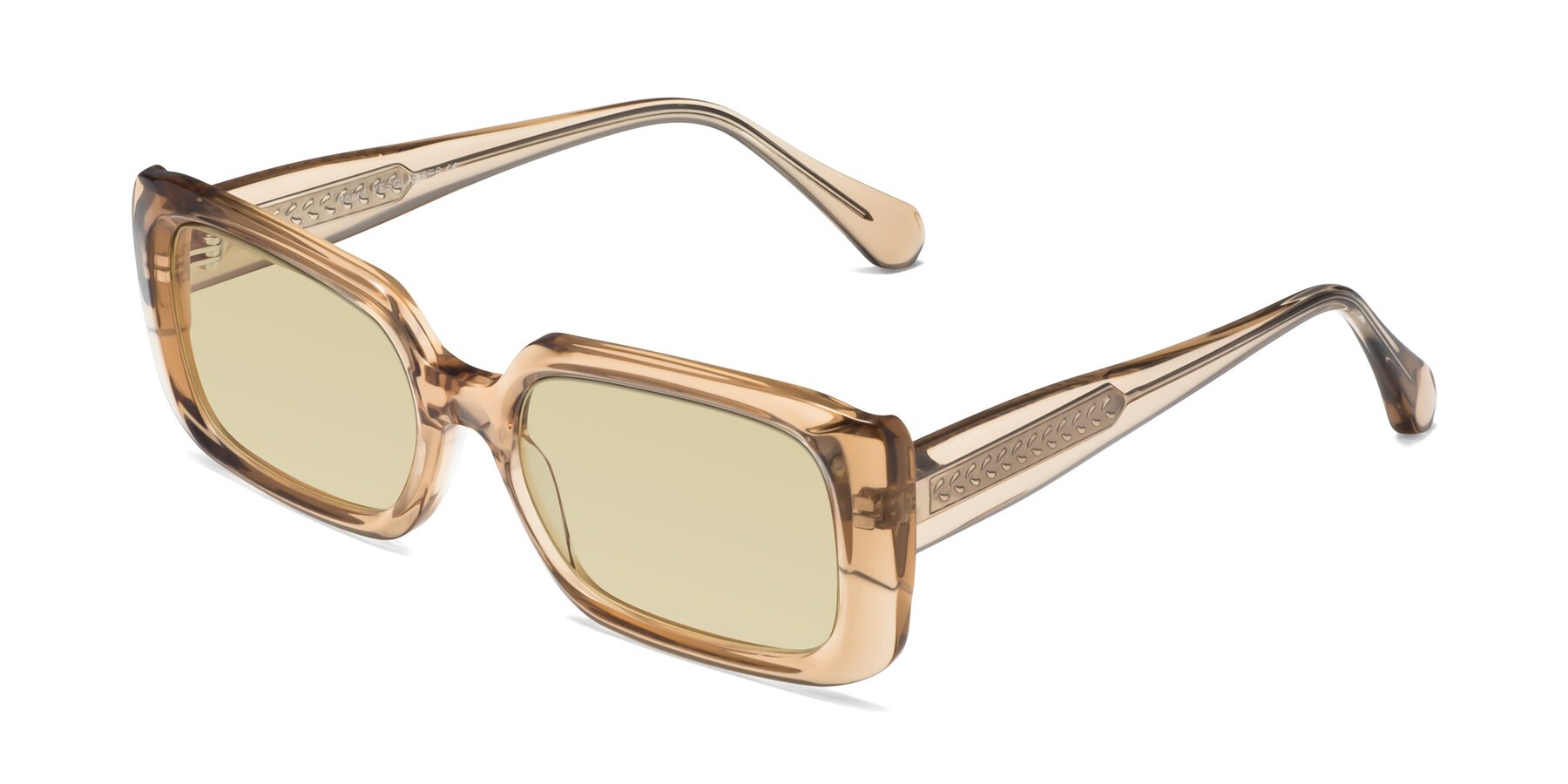 Angle of Board in Light Brown with Light Champagne Tinted Lenses