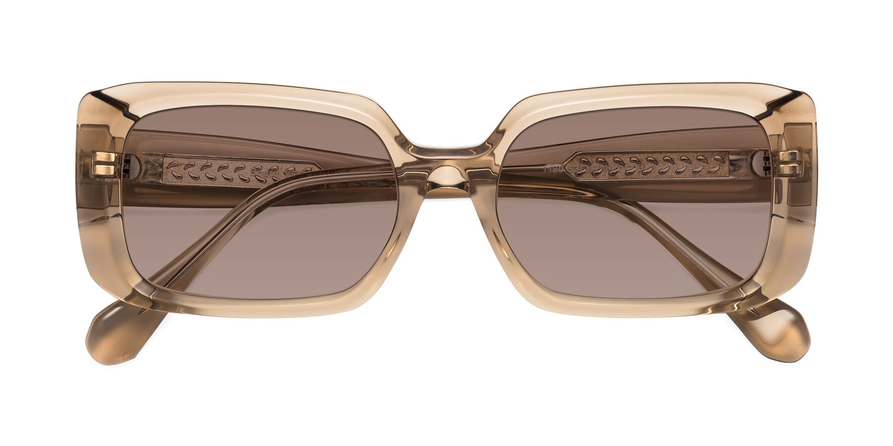 Folded Front of Board in Light Brown with Medium Brown Tinted Lenses