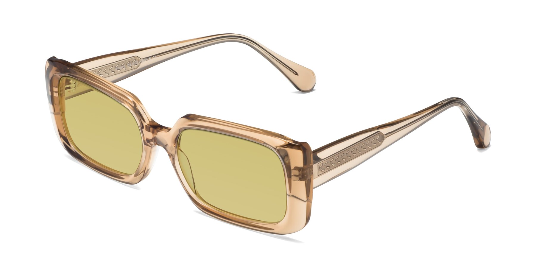 Angle of Board in Light Brown with Medium Champagne Tinted Lenses