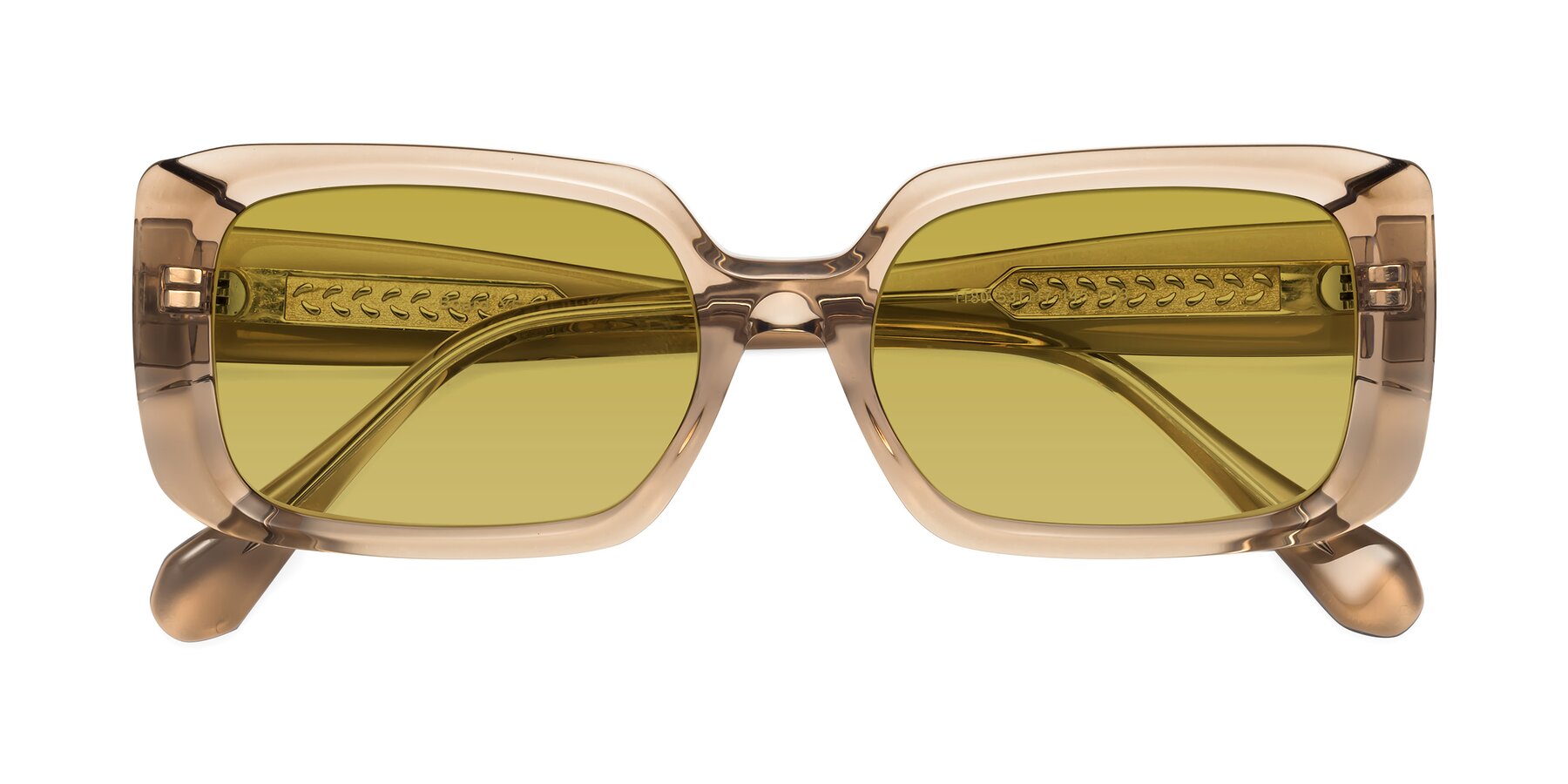 Folded Front of Board in Caramel with Champagne Tinted Lenses