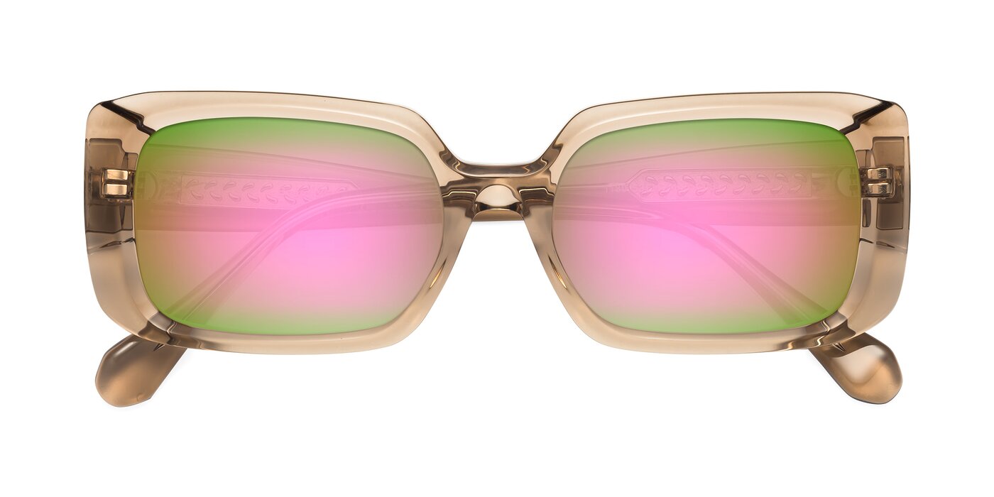 Board - Caramel Flash Mirrored Sunglasses