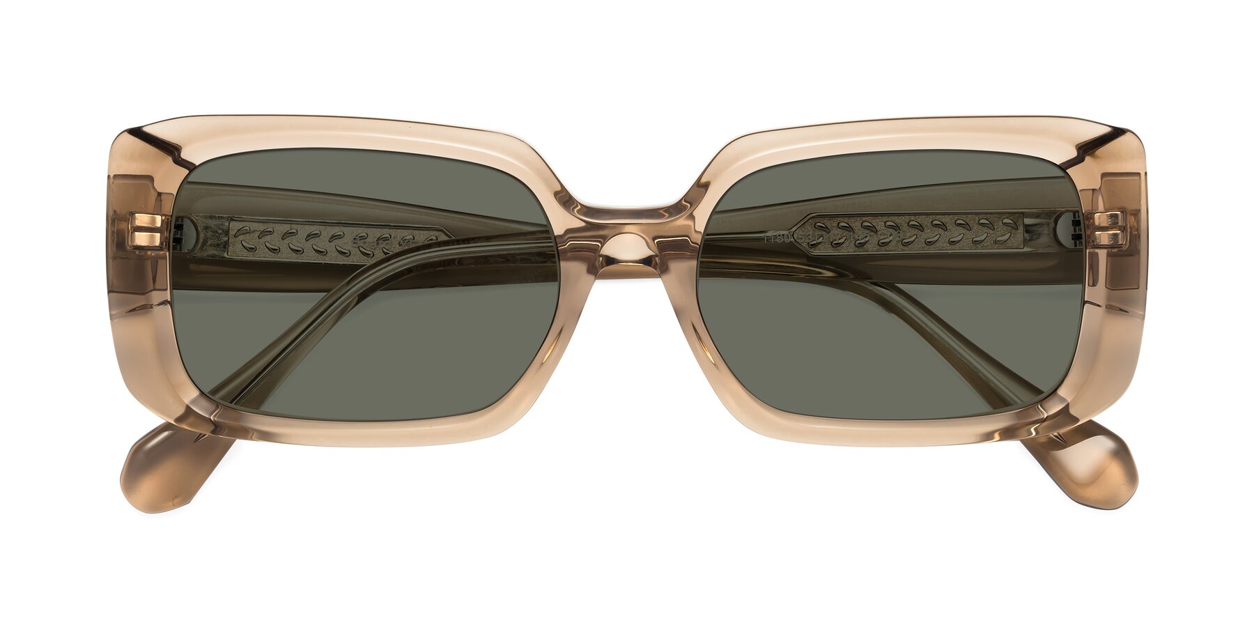 Folded Front of Board in Light Brown with Gray Polarized Lenses