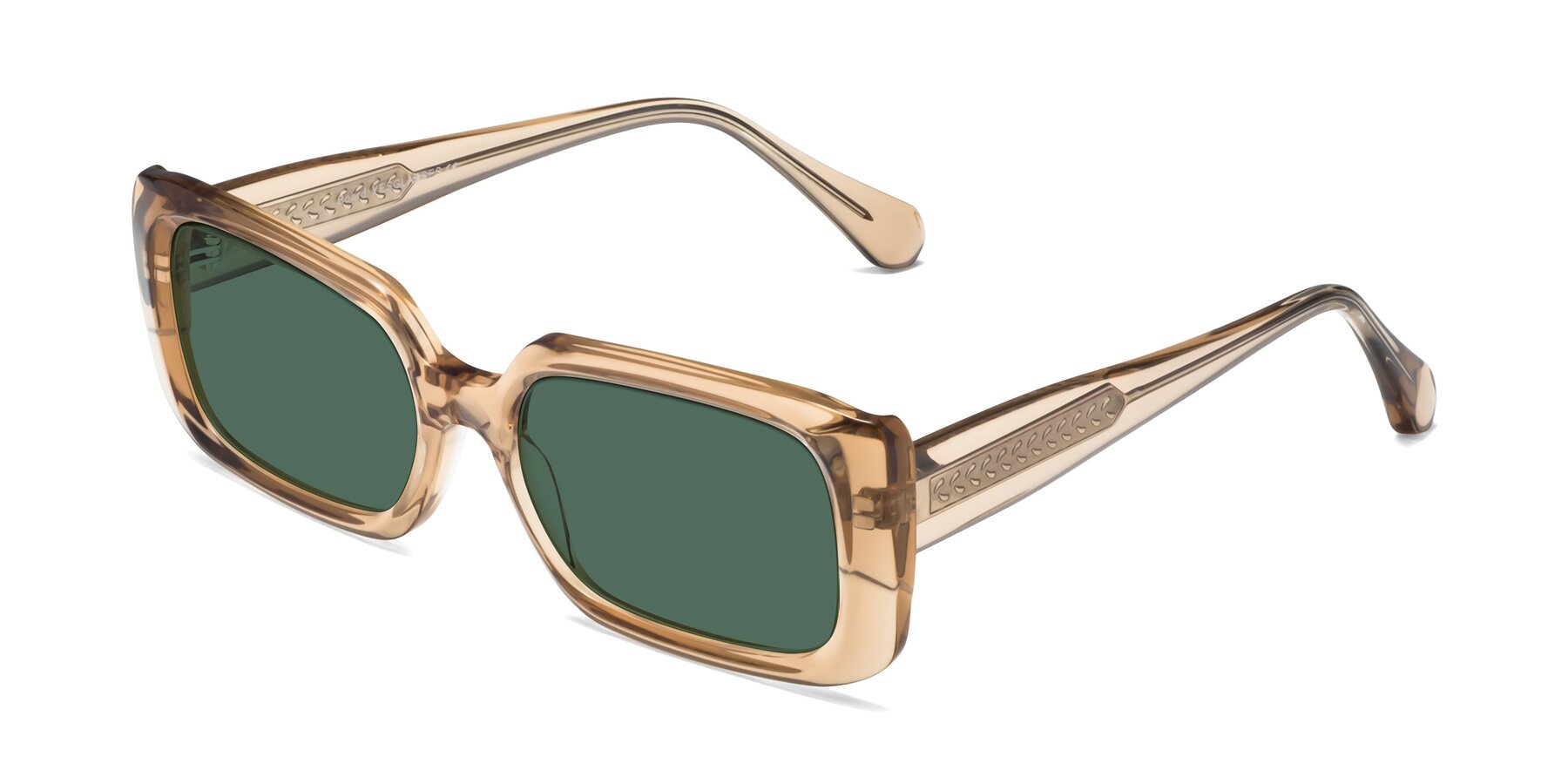 Angle of Board in Light Brown with Green Polarized Lenses