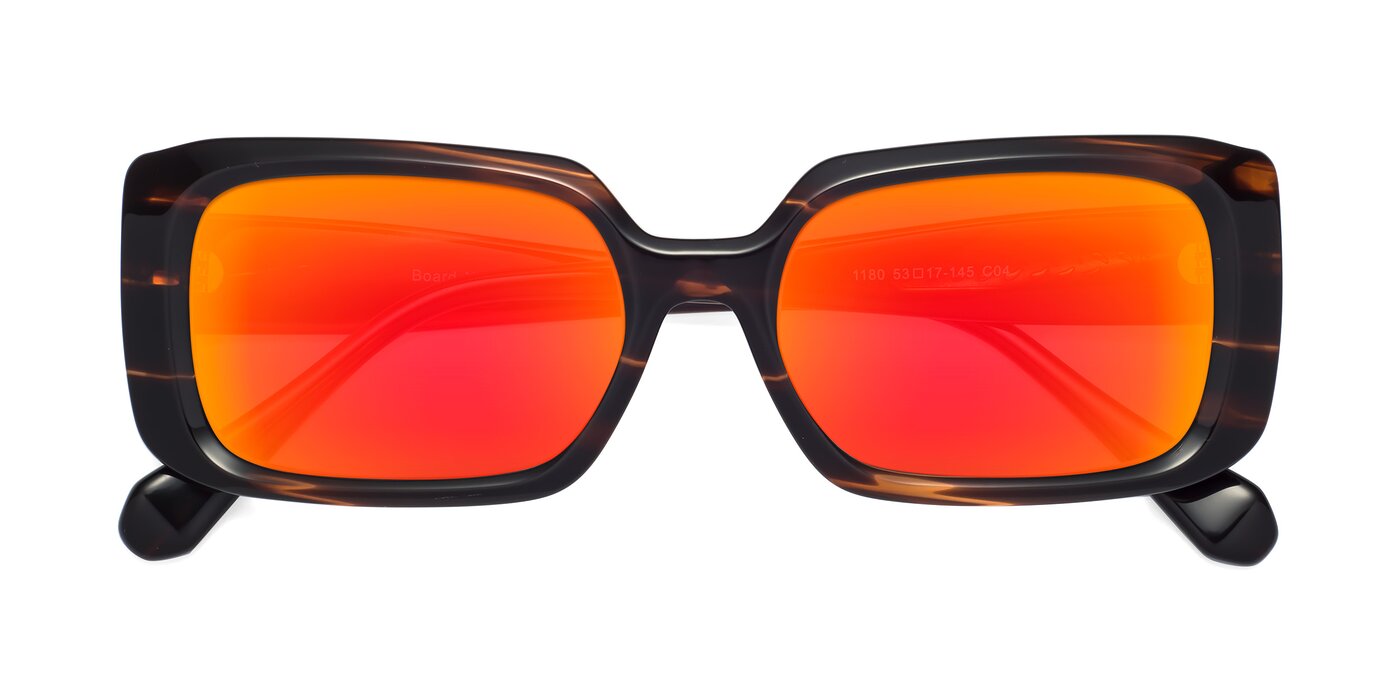 Board - Wine Flash Mirrored Sunglasses