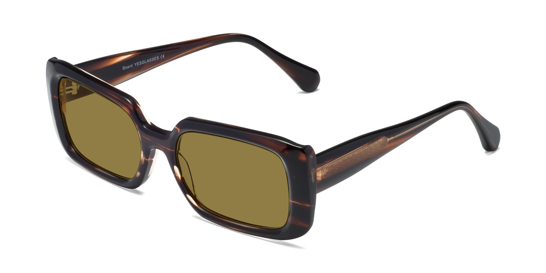 Angle of Board in Deep Brown with Brown Polarized Lenses