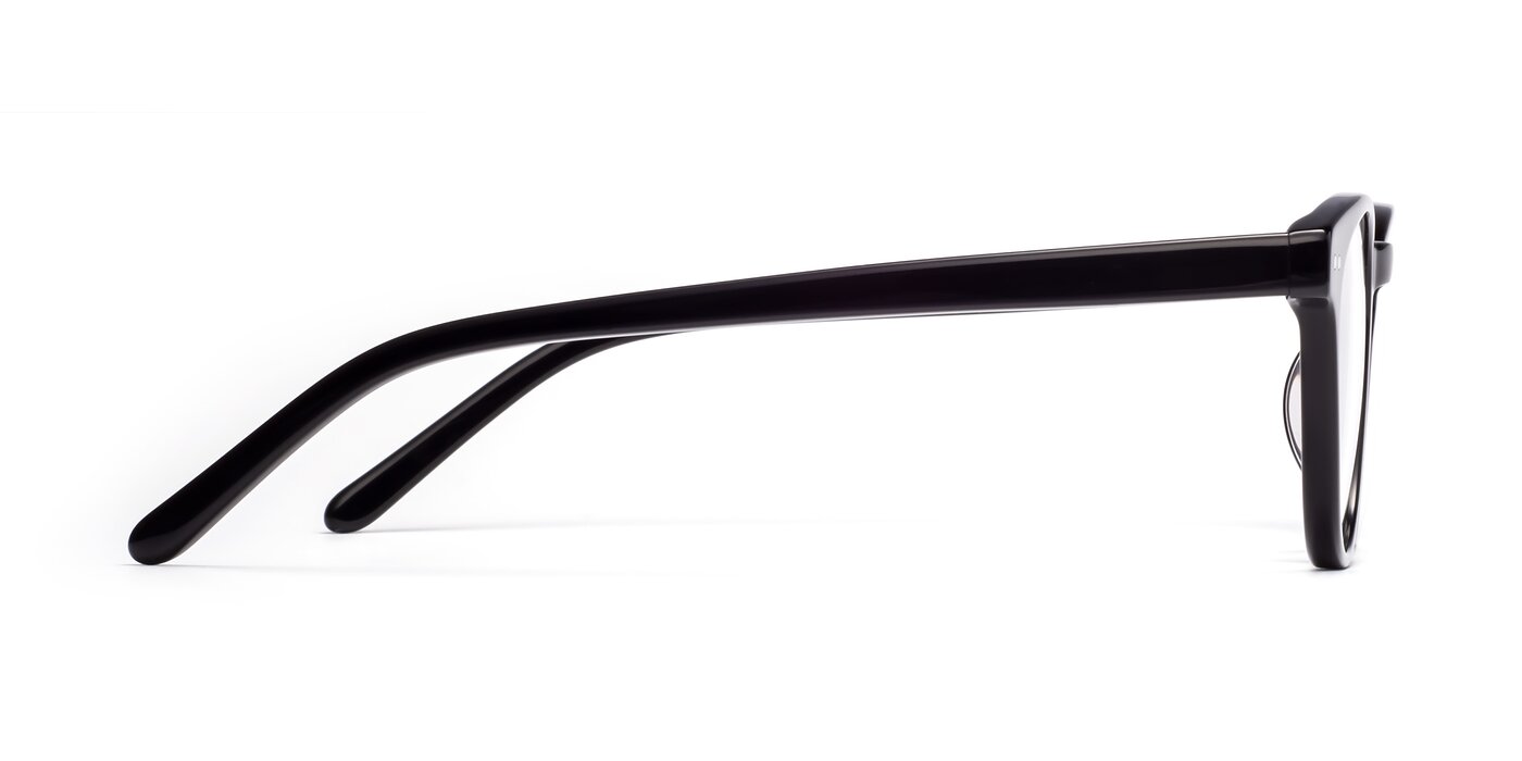 Black Retro-Vintage Classic Acetate Eyeglasses - Blaze