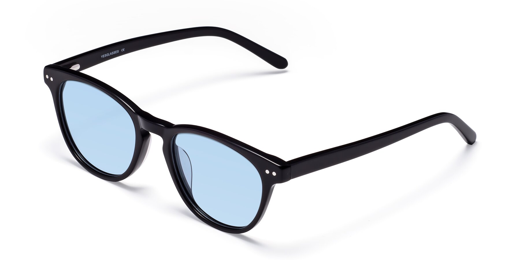 Angle of Blaze in Black with Light Blue Tinted Lenses