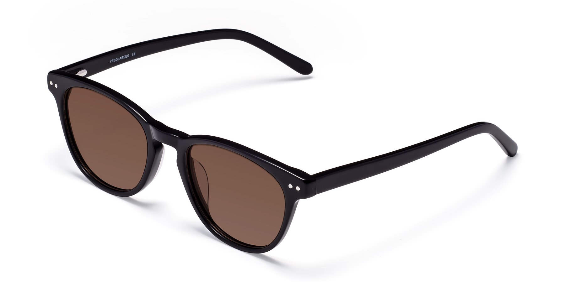 Angle of Blaze in Black with Brown Tinted Lenses
