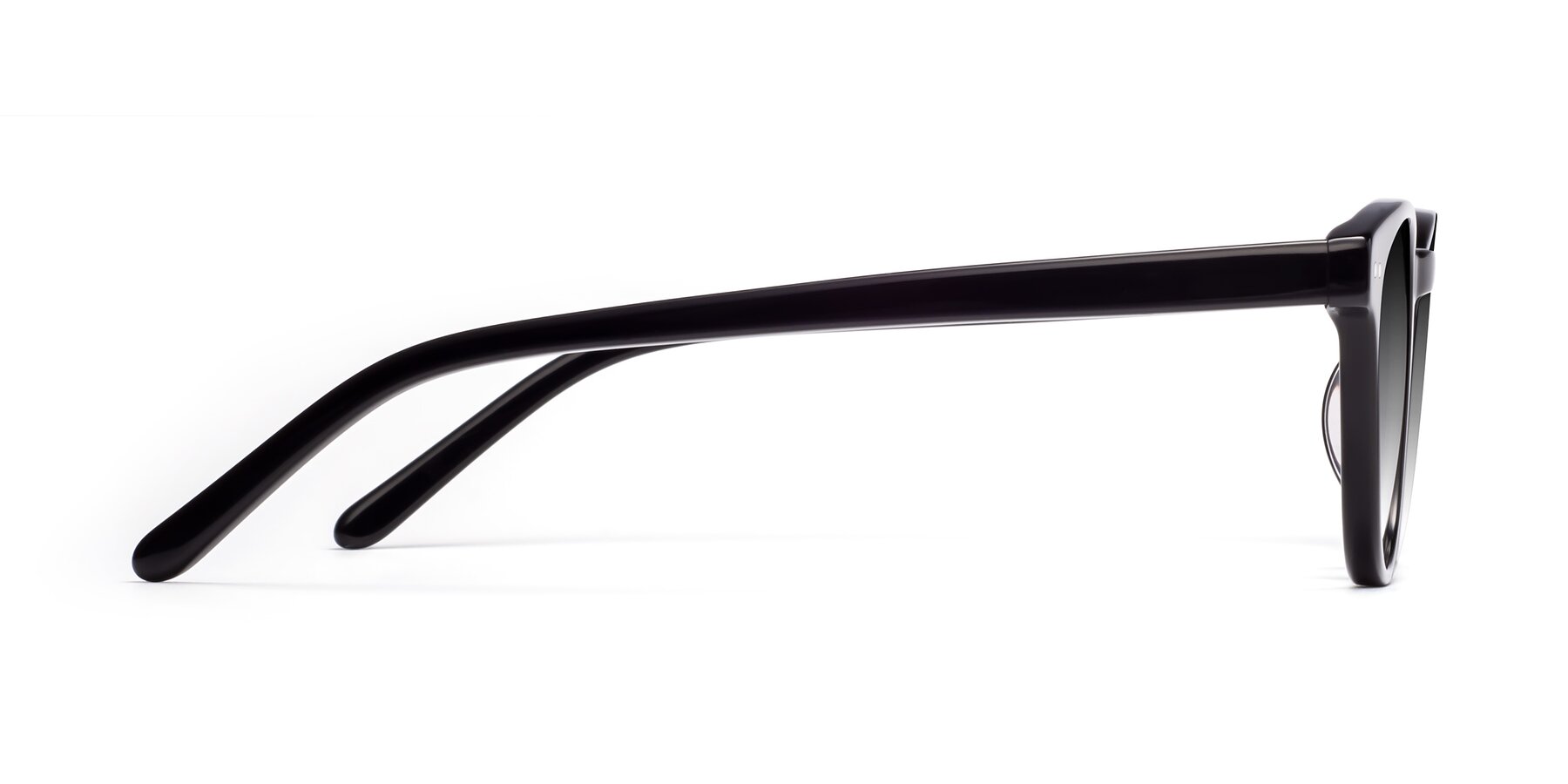 Side of Blaze in Black with Gray Gradient Lenses