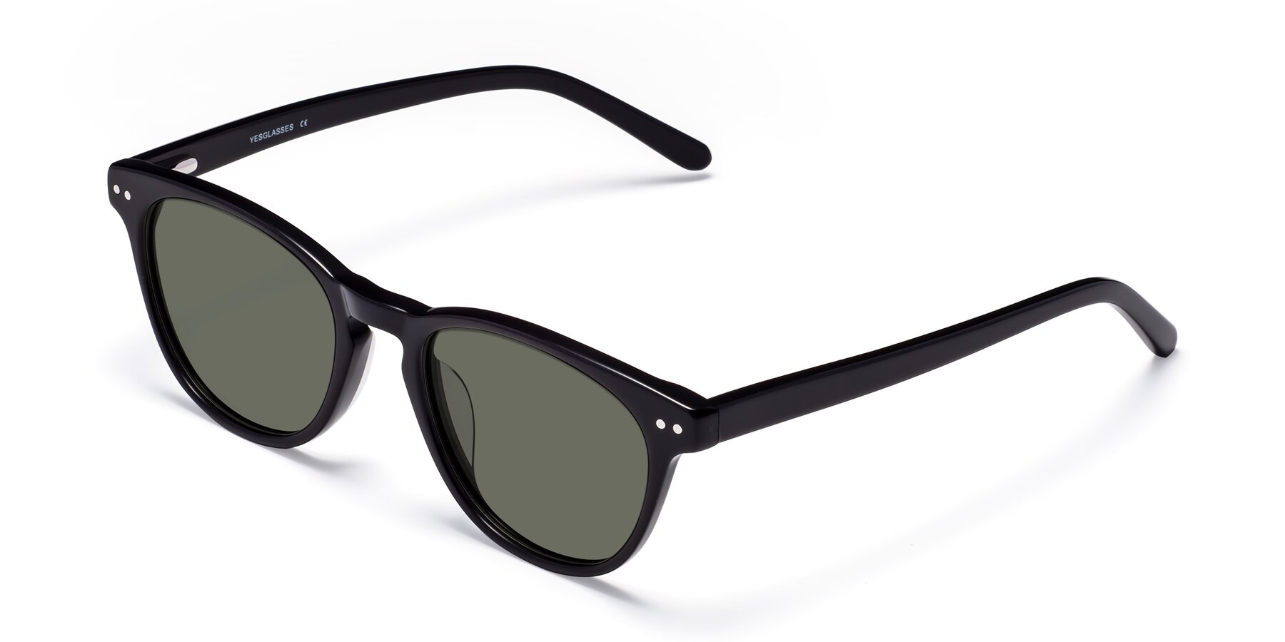 Angle of Blaze in Black with Gray Polarized Lenses