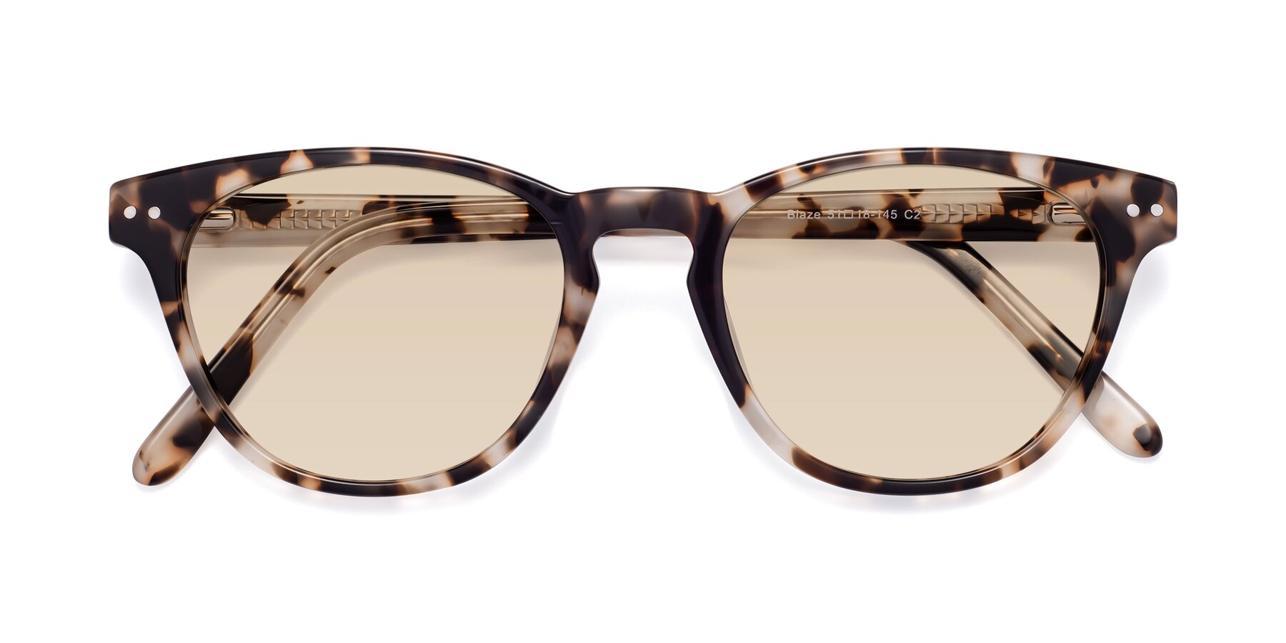 Folded Front of Blaze in Tortoise with Light Brown Tinted Lenses