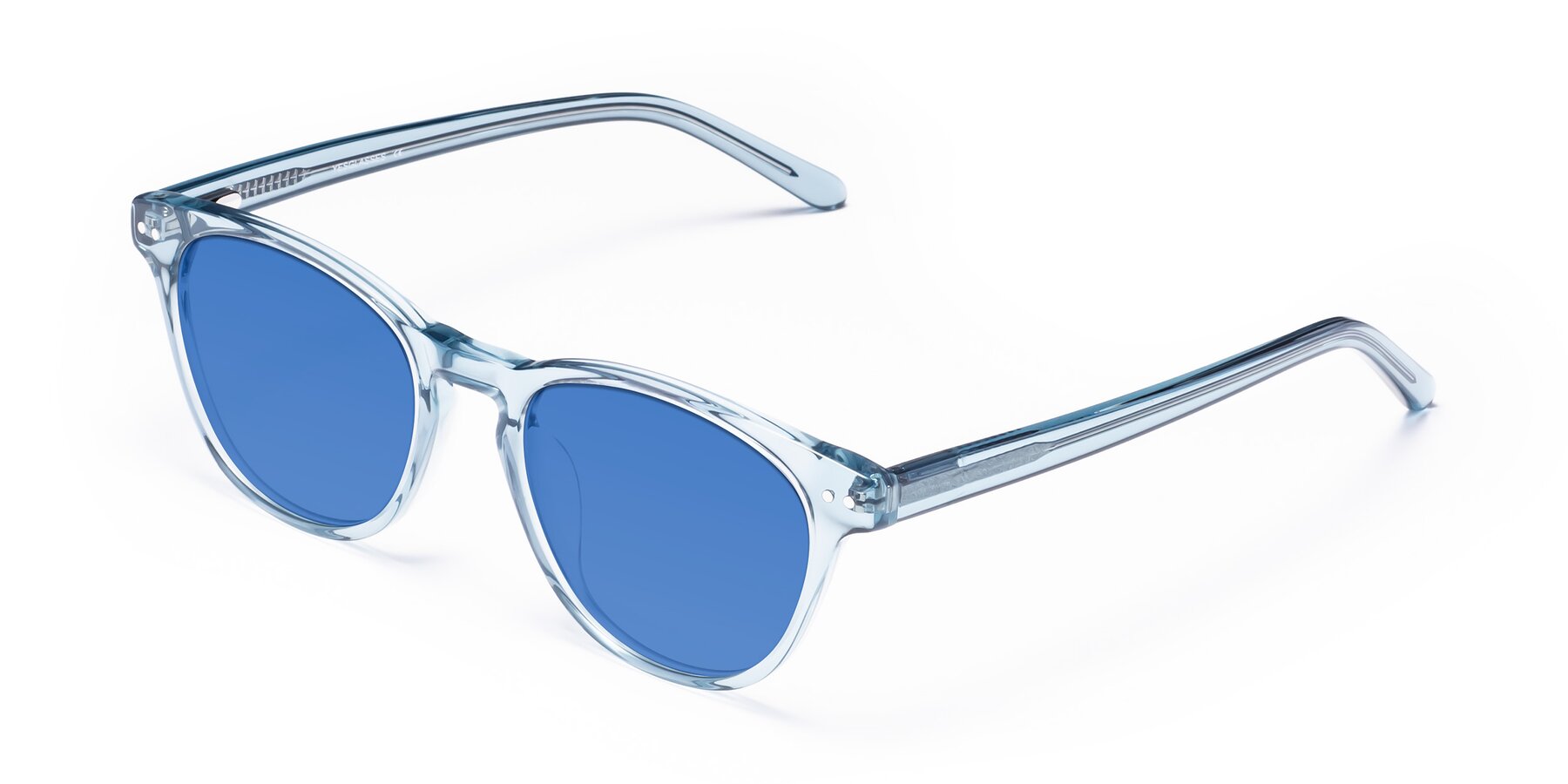 Angle of Blaze in Light Blue with Blue Tinted Lenses
