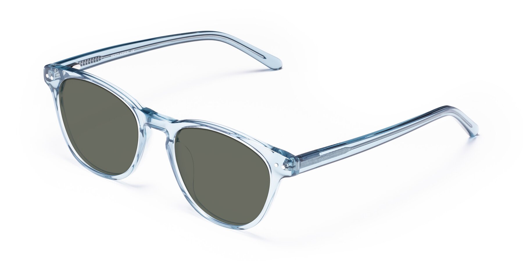 Angle of Blaze in Light Blue with Gray Polarized Lenses