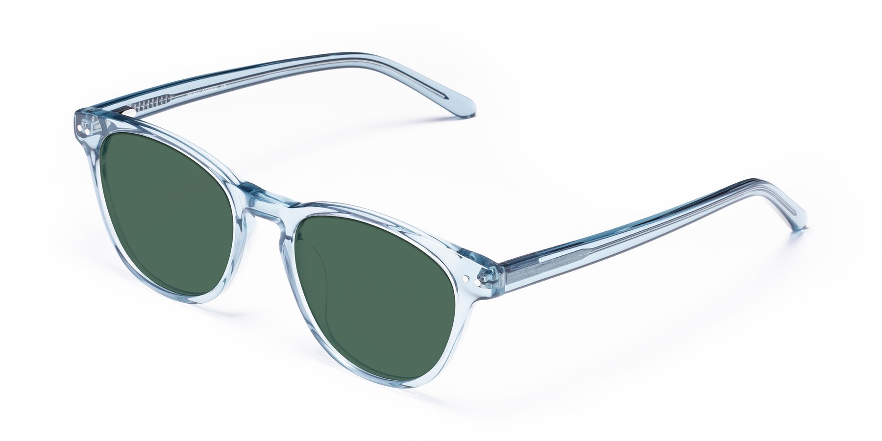 Angle of Blaze in Light Blue with Green Polarized Lenses