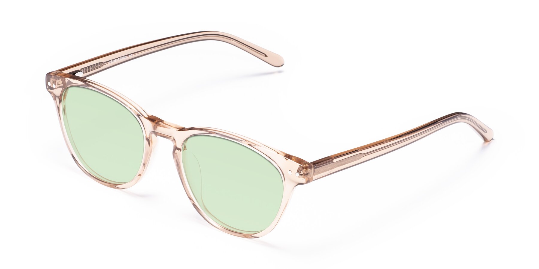 Angle of Blaze in light Brown with Light Green Tinted Lenses