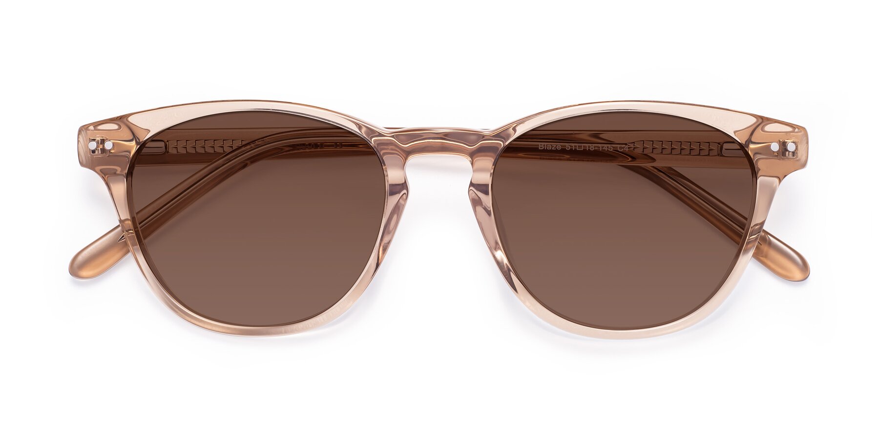 Folded Front of Blaze in light Brown with Brown Tinted Lenses