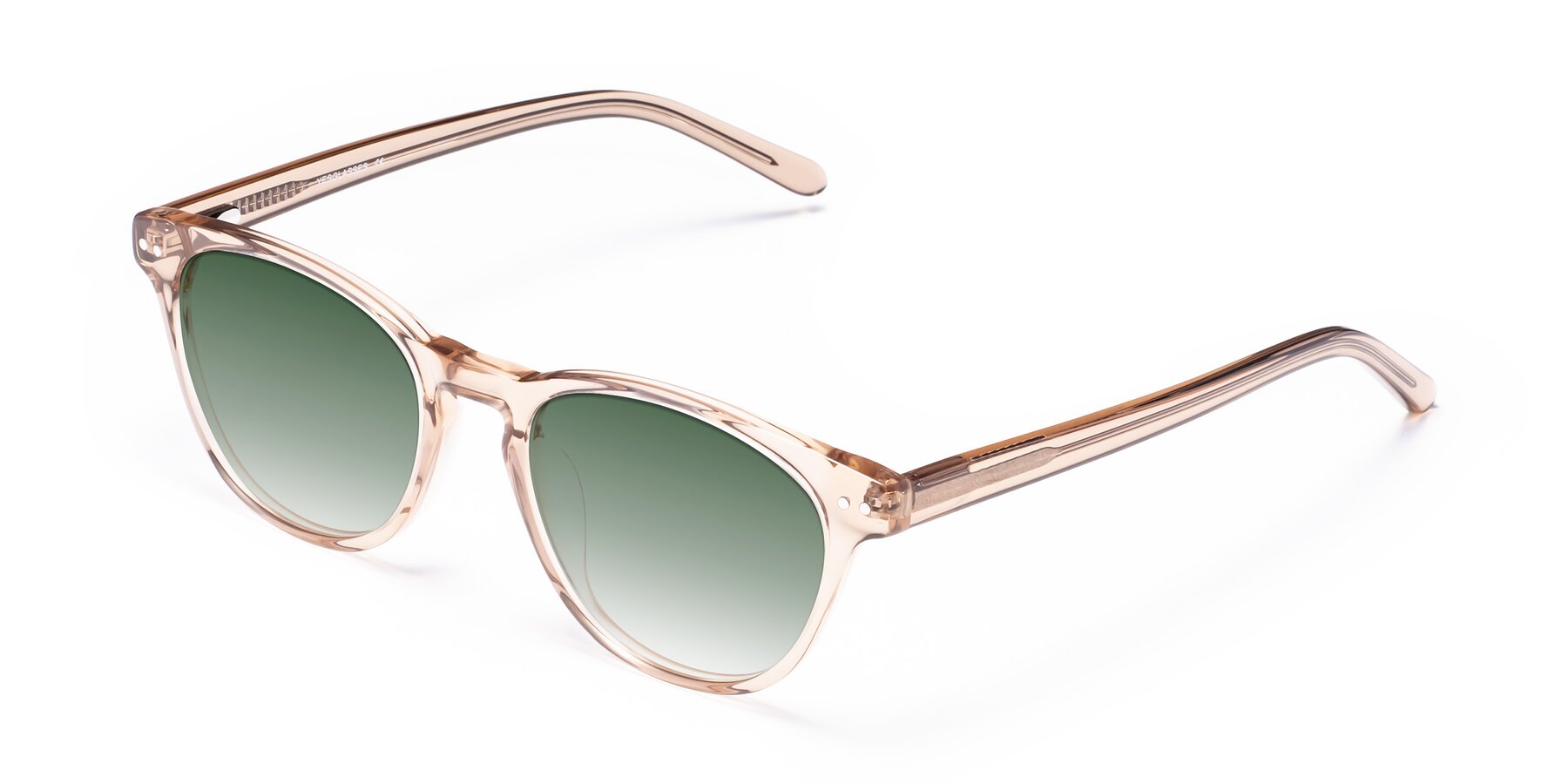 Angle of Blaze in light Brown with Green Gradient Lenses