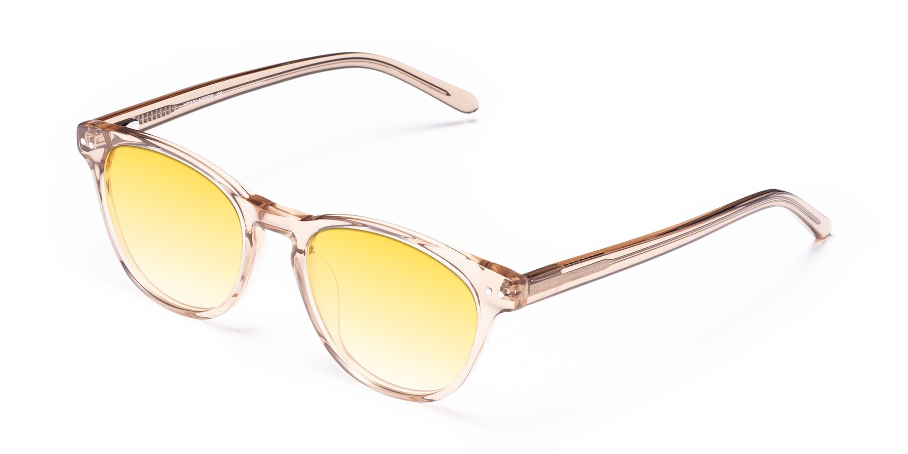 Angle of Blaze in light Brown with Yellow Gradient Lenses