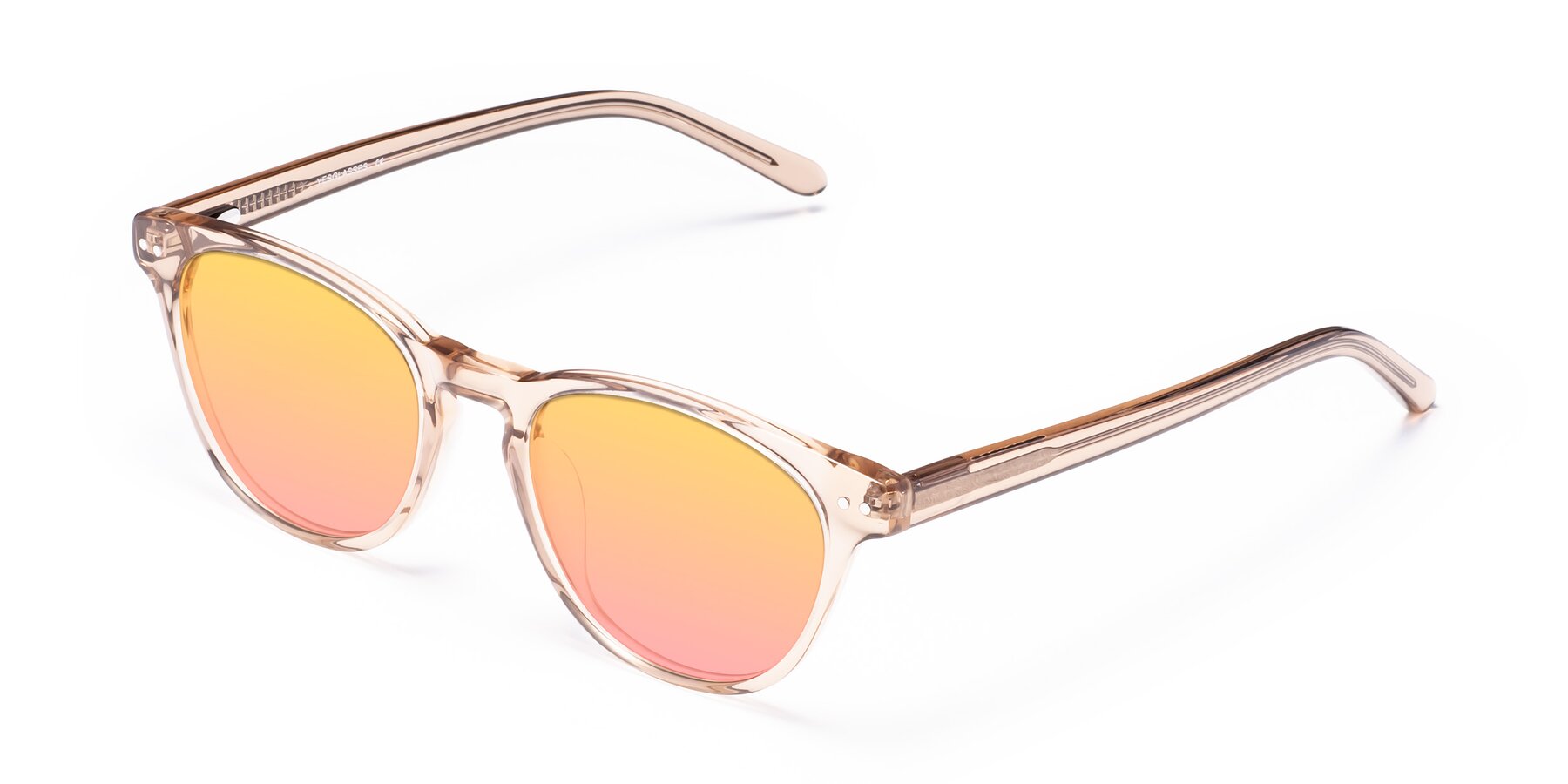 Angle of Blaze in light Brown with Yellow / Pink Gradient Lenses