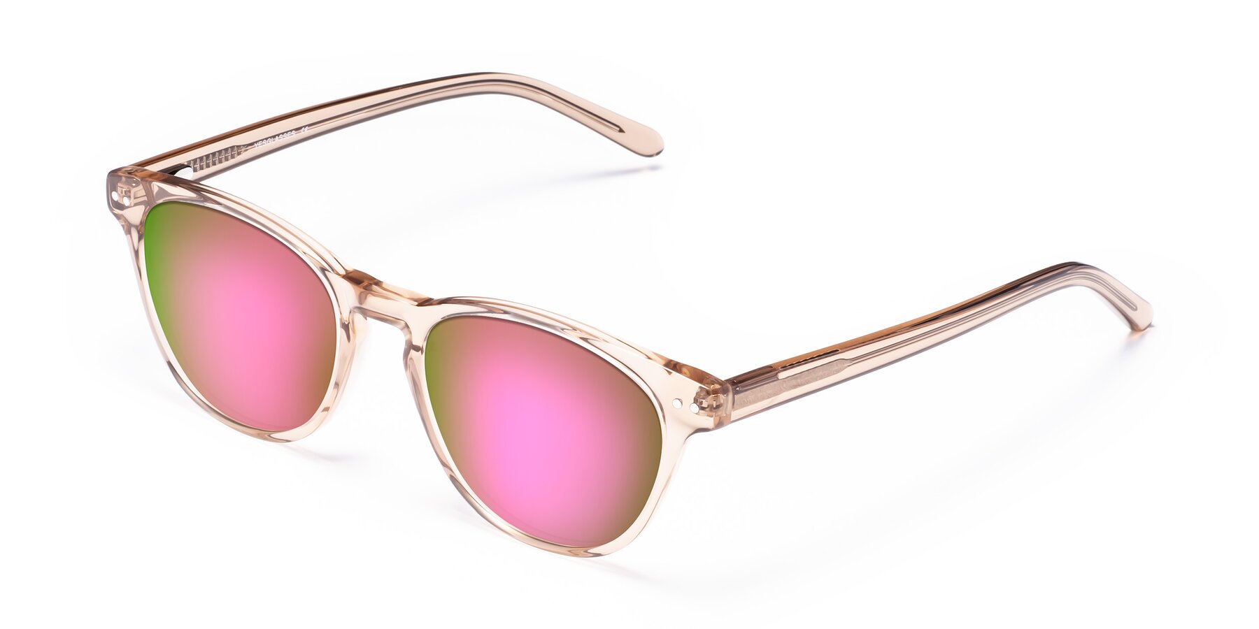 Angle of Blaze in light Brown with Pink Mirrored Lenses