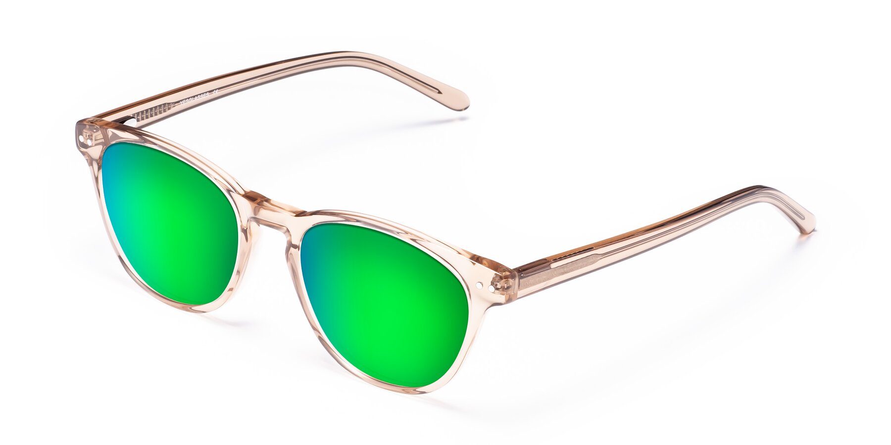 Angle of Blaze in light Brown with Green Mirrored Lenses