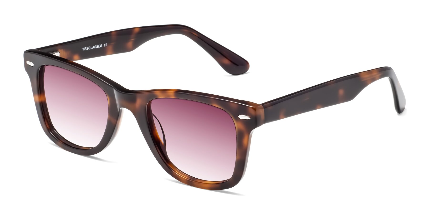 Angle of Rocky in Tortoise with Wine Gradient Lenses