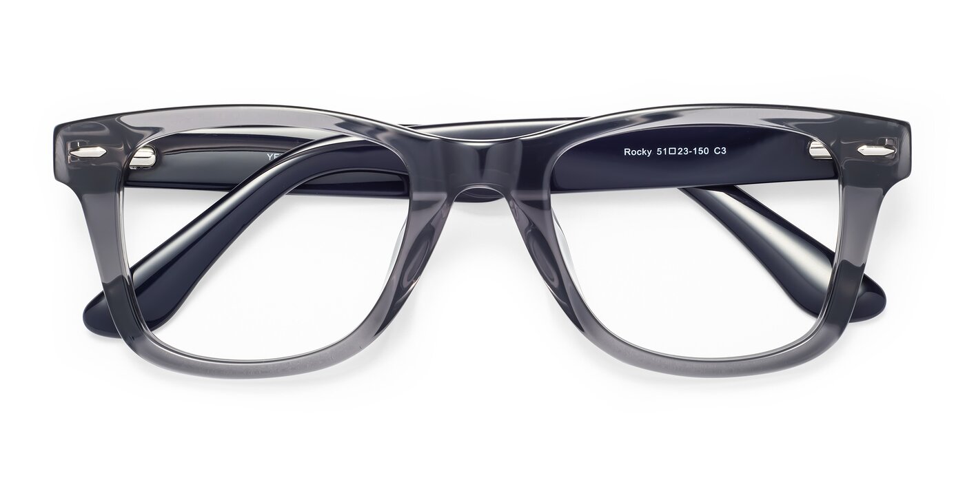 Rocky - Transprent Grey Blue Light Glasses