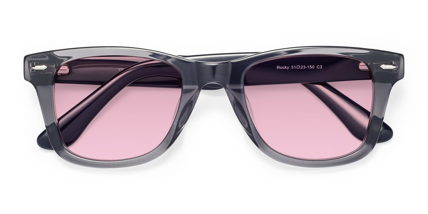 Rocky - Gray / Dark Blue Tinted Sunglasses