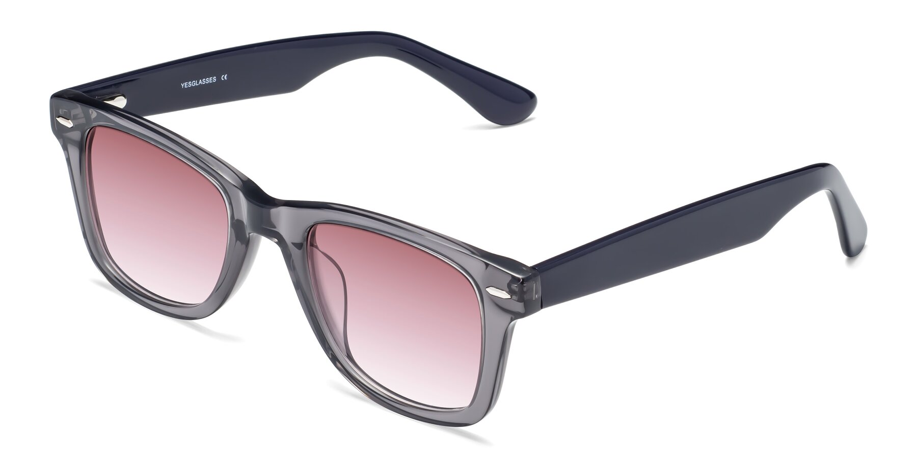 Angle of Rocky in Transprent Grey with Garnet Gradient Lenses