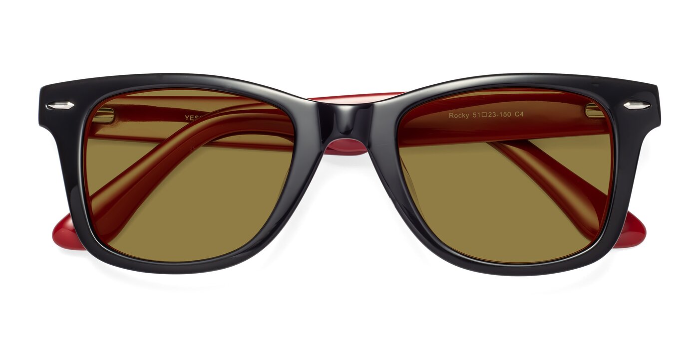 Rocky - Black / Wine Polarized Sunglasses