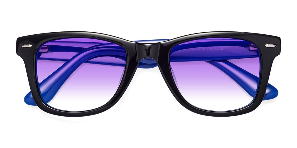Aura Sunglasses - Black + Grey Gradient