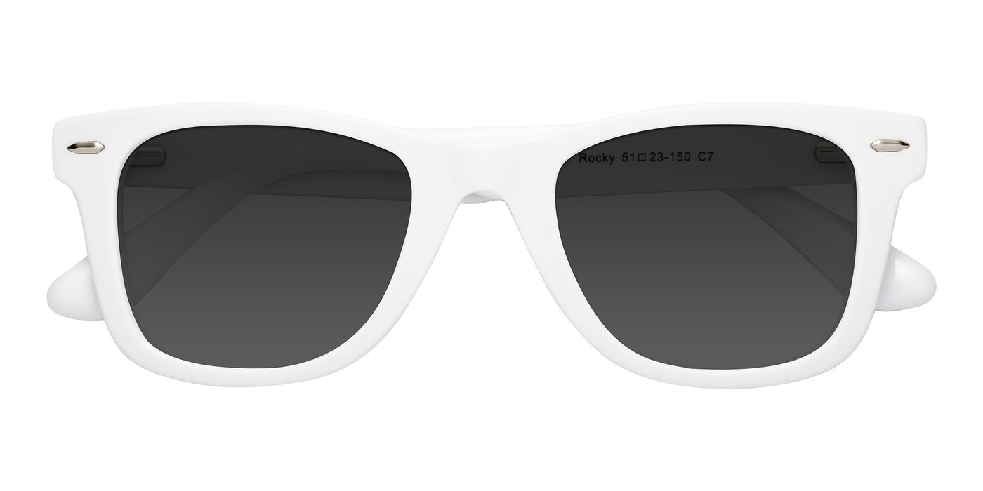 Rocky - White Tinted Sunglasses