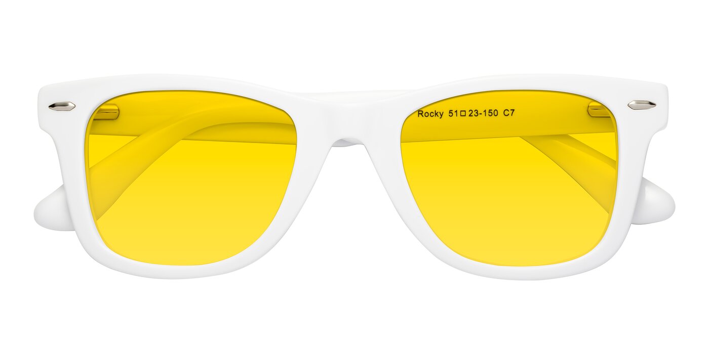 Rocky - White Tinted Sunglasses