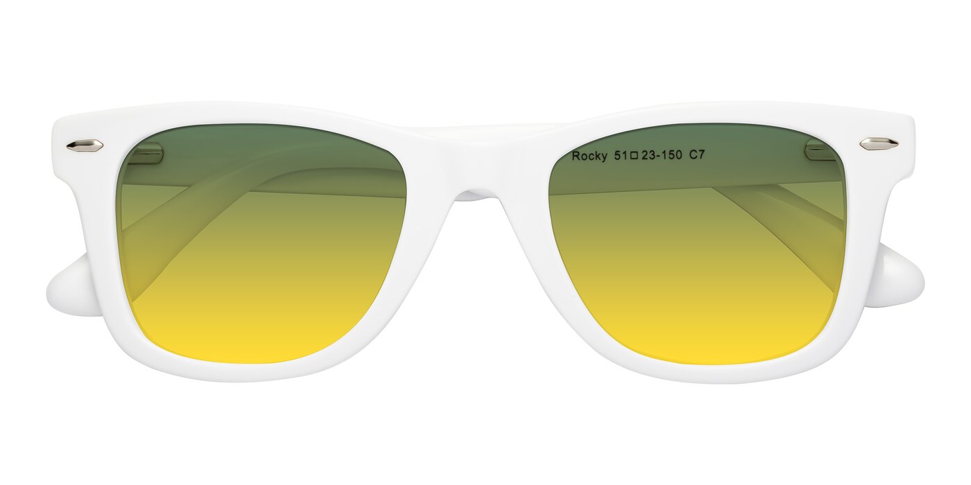 Rocky - White Gradient Sunglasses