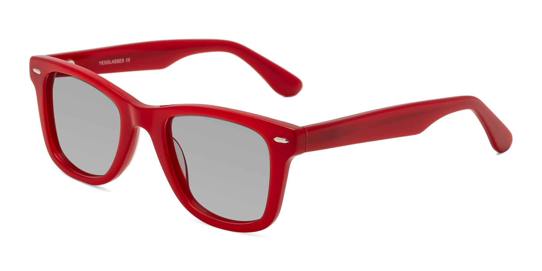 Angle of Rocky in Red with Light Gray Tinted Lenses