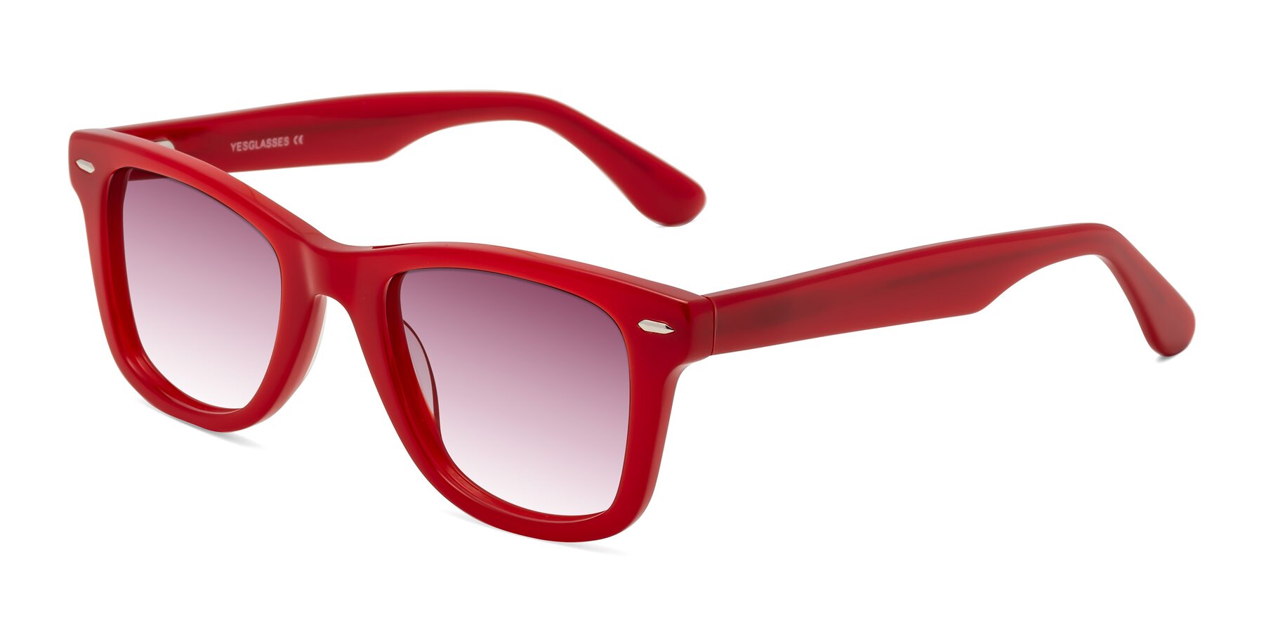 Angle of Rocky in Red with Wine Gradient Lenses