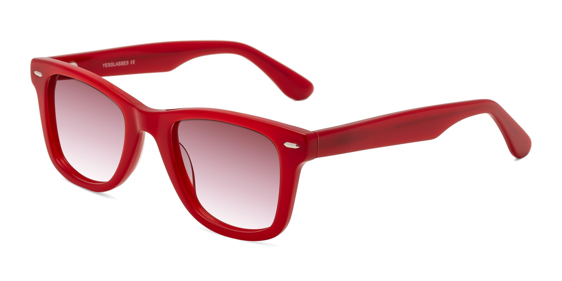 Angle of Rocky in Red with Garnet Gradient Lenses