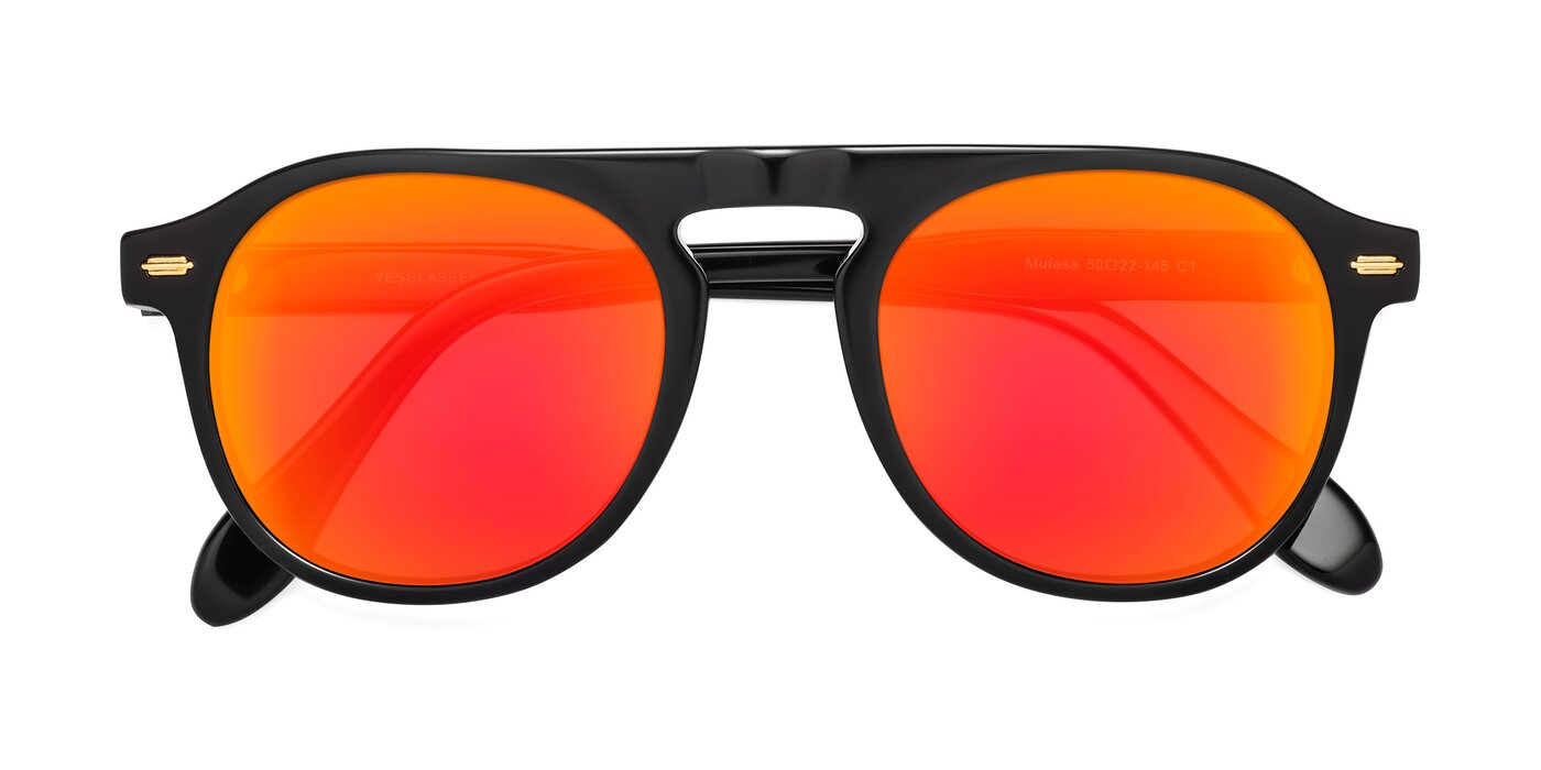 Mufasa - Black Flash Mirrored Sunglasses