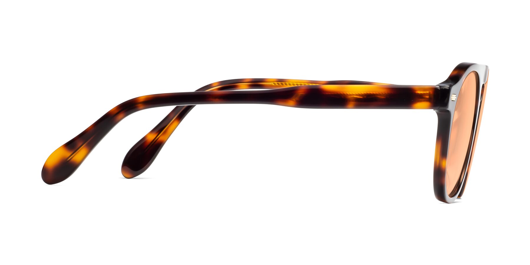 Side of Mufasa in Tortoise with Light Orange Tinted Lenses