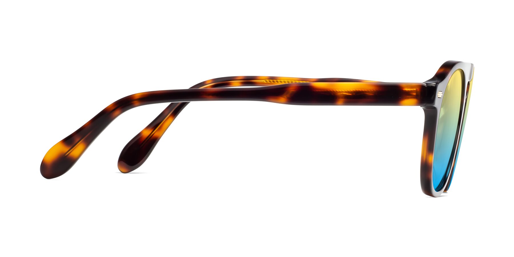Side of Mufasa in Tortoise with Yellow / Blue Gradient Lenses