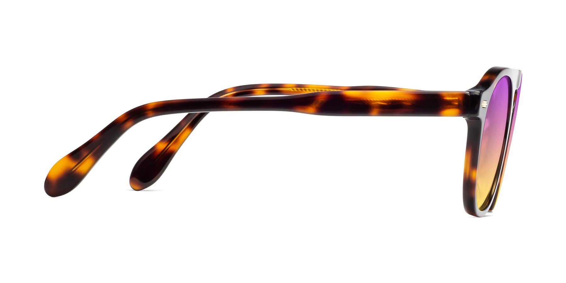 Side of Mufasa in Tortoise with Purple / Yellow Gradient Lenses