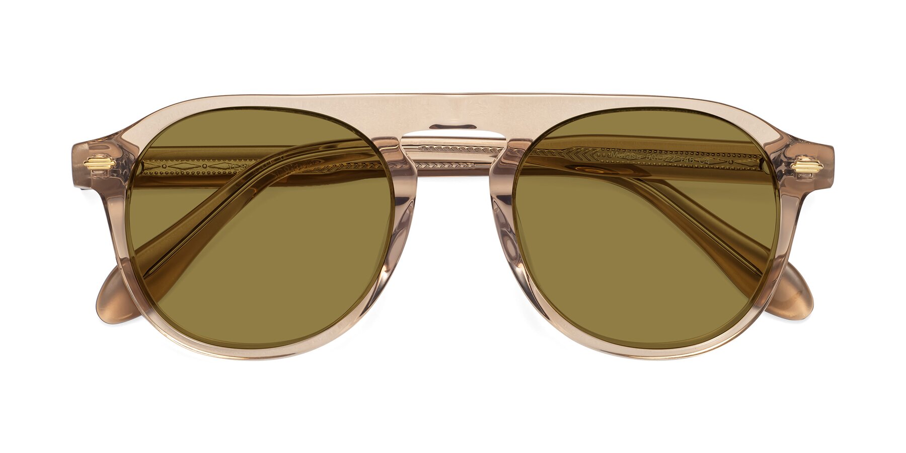 Folded Front of Mufasa in light Brown with Brown Polarized Lenses