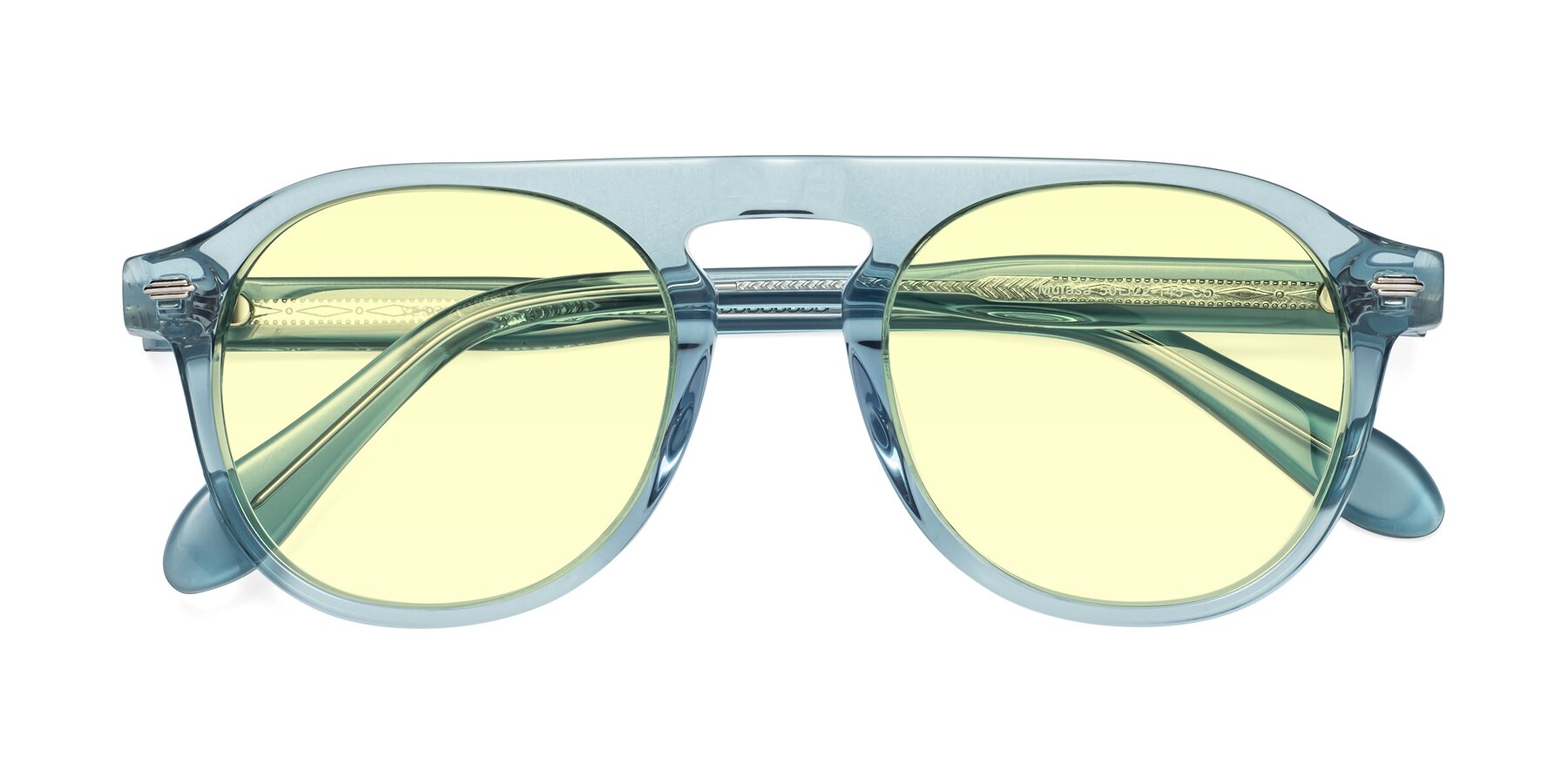 Folded Front of Mufasa in Light Blue with Light Yellow Tinted Lenses