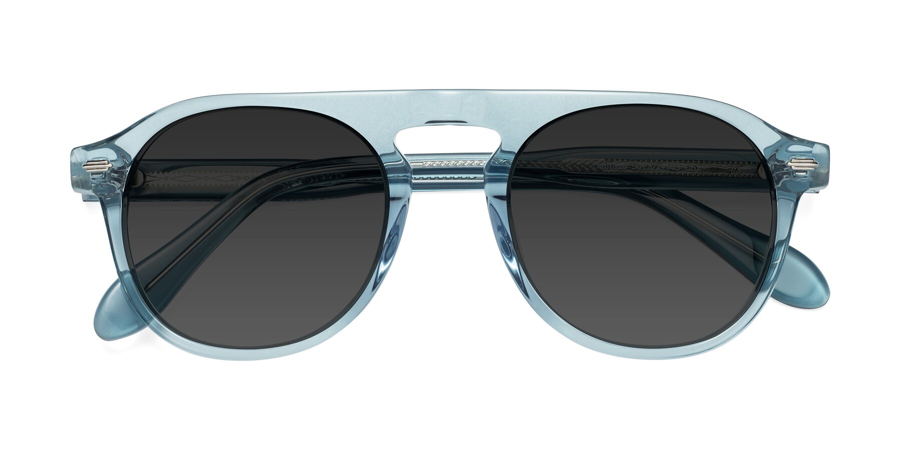 Folded Front of Mufasa in Light Blue with Gray Tinted Lenses