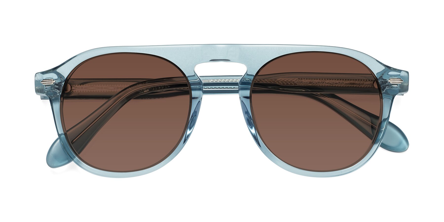 Folded Front of Mufasa in Light Blue with Brown Tinted Lenses